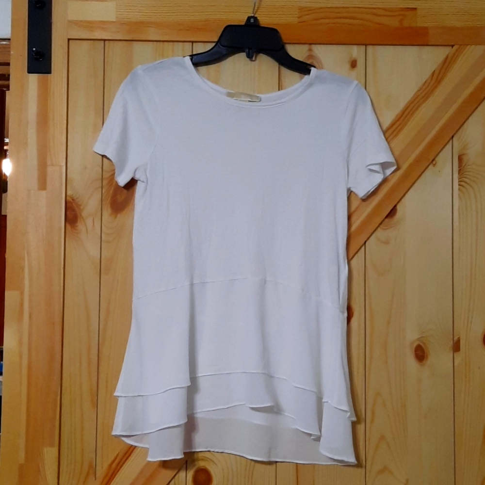 Michael Kors White Double Hem